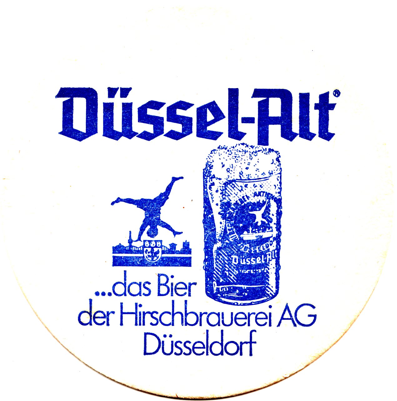 dsseldorf d-nw dssel rund 1a (215-das bier der hirschbrauerei-blau) 